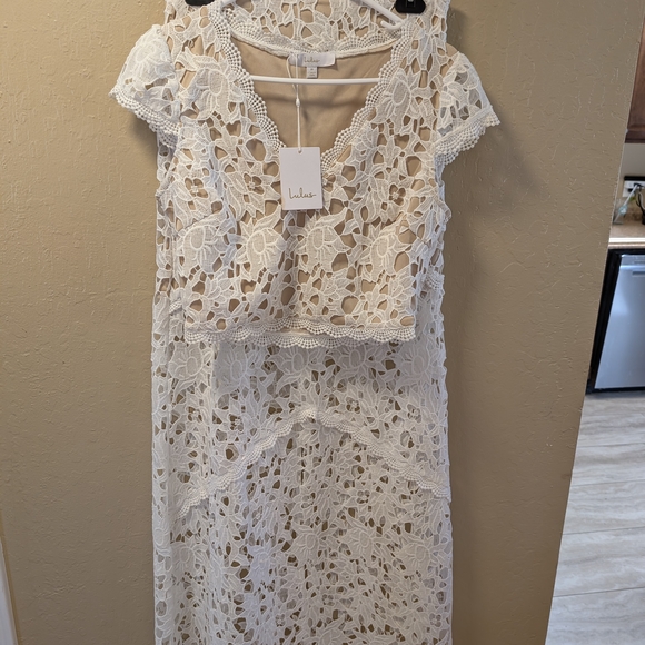 Lulus Dresses & Skirts - Lulu's White Lace Women Dress